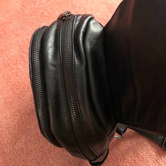 Black Mini Backpack Purse - Picture 4 of 6